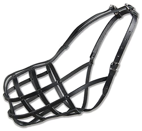 sarcia.eu Schwarzer vernieteter Maulkorb aus Leder 37" für DOGGE sarcia.eu Schwarzer vernieteter Maulkorb aus Leder 37" für DOGGE von sarcia.eu