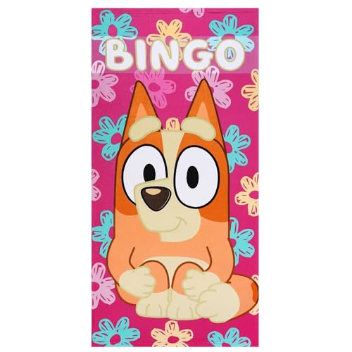 sarcia.eu Bluey Bingo SCHNELLTROCKNENDES Strandhandtuch, Kinderbadetuch MIKROFASER 70x140 cm Oeko-TEX (E) von sarcia.eu