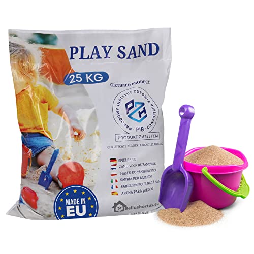sarcia.eu Gewaschener Sand für den Sandkasten 0-2 mm mit Zertifikat 25kg von sarcia.eu