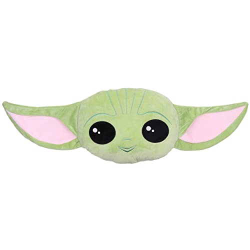 sarcia.eu Grünes, weiches Kissen Baby Yoda, Disney 30x35 cm Einheitsgröße von sarcia.eu