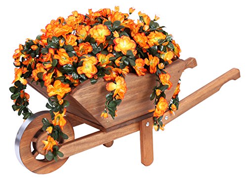 sarcia.eu Massive Garten Pflanzschubkarre/Blumenkarre aus Holz (100cm) von sarcia.eu