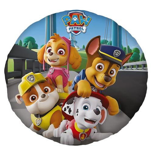 sarcia.eu Paw Patrol Rundes Kissen, Zierkissen 40x40 cm von sarcia.eu