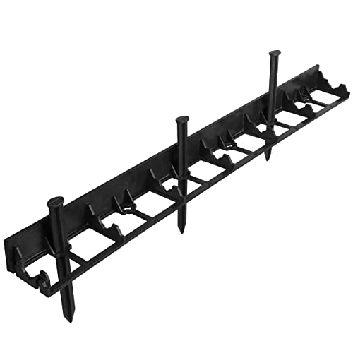 sarcia.eu geoBORDER Rasenkante Beeteinfassung Beetumrandung Raseneinfassung Pflastersteine Mähkante, Pflasterkante, Nagel (12 Meter, 5.5 cm) von sarcia.eu