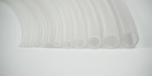 sarian Flexibler Silikonschlauch Lebensmittelqualität FDA-Konform transluzenter Schlauch (7mm x 11mm) Innendurchmesser x Außendurchmesser,viele Größen, 1 Stück = 1 Meter von sarian