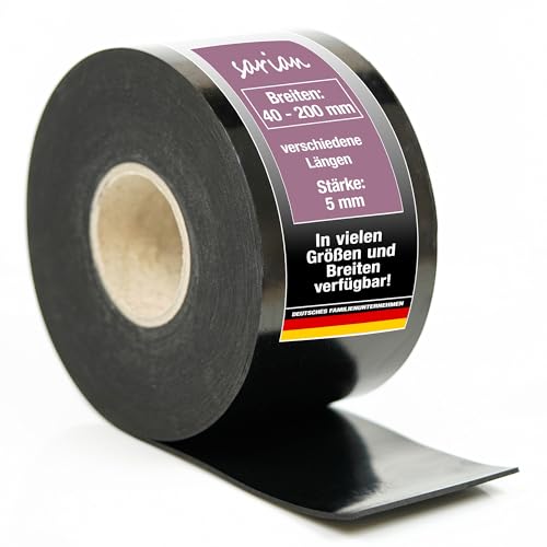 sarian Gummistreifen - Stärke 5 mm in verschiedenen Größen wählbar Gummi-Matte-Platte Vollgummi Schürfleiste Hartgummi von sarian