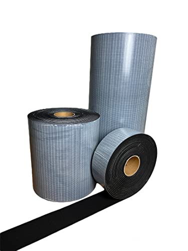 Moosgummi Matte selbstklebend 3mm - 5mm Stärke EPDM Zellkautschuk Matte Dichtungsmatte einseitige Klebeschicht Dämmplatte Moosgummirolle (Stärke: 3mm, LxB: 1m x 60cm (600mm)) von sarian