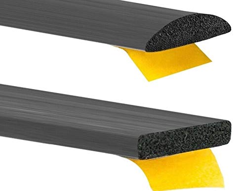 sarian Moosgummidichtung Moosgummiprofil EPDM selbstklebend 16 Grössen Rechteckig Gummidichtung Moosgummi Türdichtung Schaumstoff Dichtung (20mm x 5mm) von sarian