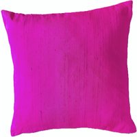 Pinker Seidenkissenbezug Fuchsia Dupionseide Kissenbezug von sassypillows