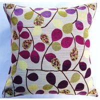 Lila Kissen-Bezug - Und Gold Blumenkissen-Bezug Töpfe Aus Purpur von sassypillows