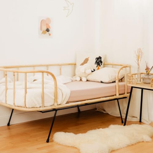 saudara collections Bett Bank aus Rattan und Metall – Java von saudara collections