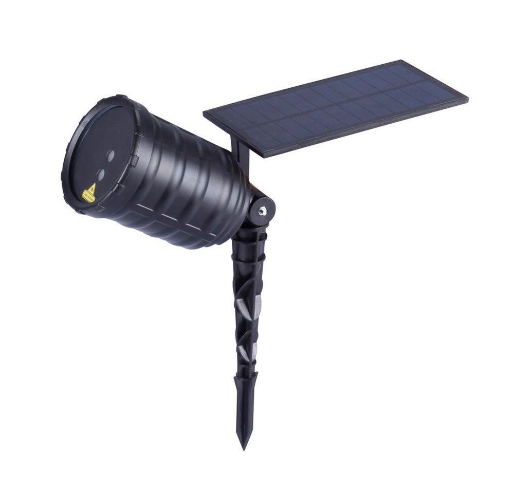save-E LED Gartenstrahler Rotating Laser Solar, bis 300 m², für Garten oder Haus, Outdoorbeleuchtung von save-E