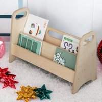 Montessori Kleinkind-Bücherregal, Platzsparendes Kinderzimmer Modernes Holz Niedriges Bücherregal, Boho Kinderzimmer-Bücherregal, Baby-Kinderfront von sayyGermany