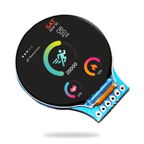RoundyPi - Kompaktes 1,3 Zoll rundes LCD-Display basierend auf RP2040 Mikrocontroller 240 × 240 Auflösungsdisplay mit GC9A01 Treiber und SPI Schnittstelle RoundyPi - Kompaktes 1,3 Zoll rundes LCD-Display basierend auf RP2040 Mikrocontroller 240 × 240 Auflösungsdisplay mit GC9A01 Treiber und SPI Schnittstelle von sb components