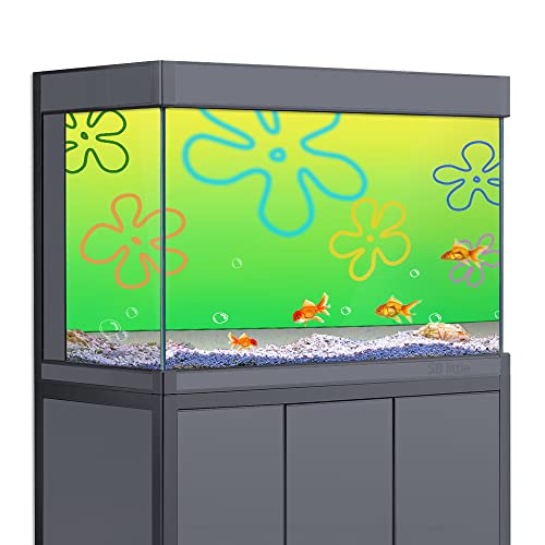 sb little Cartoon-Unterwasser-Bob-Aquarium-Hintergrundaufkleber, 41 x 61 cm, 41 x 61 cm, Aquarium-Hintergrunddekoration, HD-Druck, einfache Tapete, PVC-Poster (B) von sb little