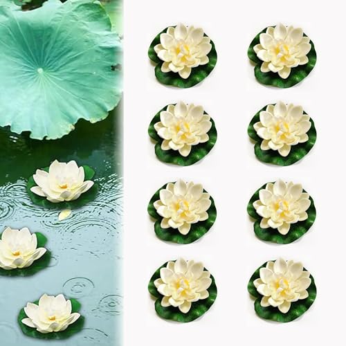 8 Stück,Künstliche Seerosen,Schwimmende Blumen,Künstliche Seerosen Schwimmend,Wasserlilie Schwimmende Teichdekoratio,Lotusblüte Wasserlilie,Für Terrasse Teich Pool Hausgarten Veranstaltungsdekoration 8 Stück,Künstliche Seerosen,Schwimmende Blumen,Künstliche Seerosen Schwimmend,Wasserlilie Schwimmende Teichdekoratio,Lotusblüte Wasserlilie,Für Terrasse Teich Pool Hausgarten Veranstaltungsdekoration von scalingscal