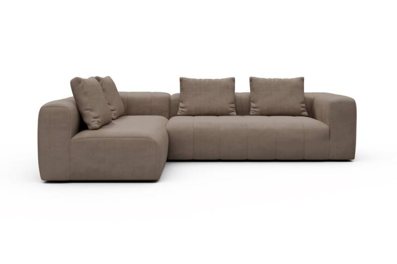 ScandinavianUpholstery Ecksofa 612 PK2 318 Beige Cordufine 6R6R von scandinavianupholstery