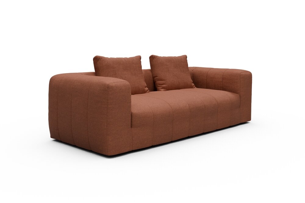 ScandinavianUpholstery K612 Sofa 3-Sitzer PK1 301 Rust Weda von scandinavianupholstery
