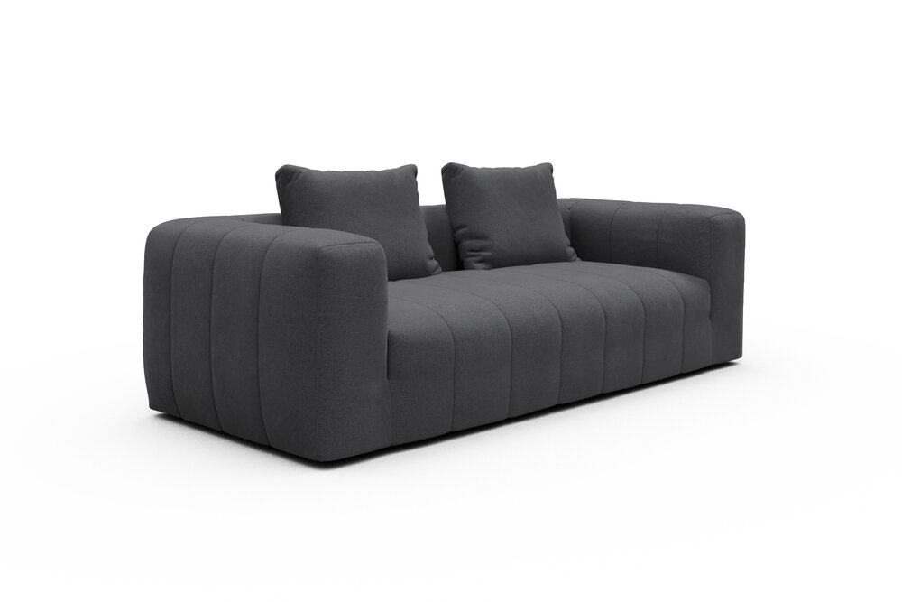 ScandinavianUpholstery K612 Sofa 3-Sitzer PK3 441 Warm Zinc Satya von scandinavianupholstery