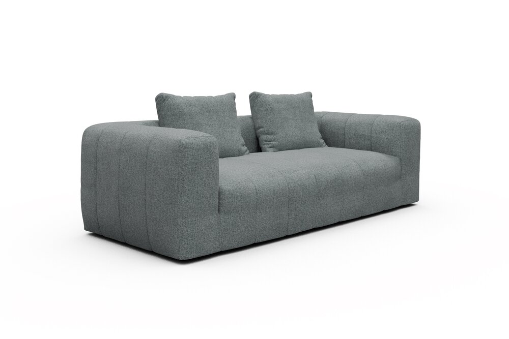 ScandinavianUpholstery K612 Sofa 3-Sitzer PK3 499 Light Mixed Green Casone von scandinavianupholstery