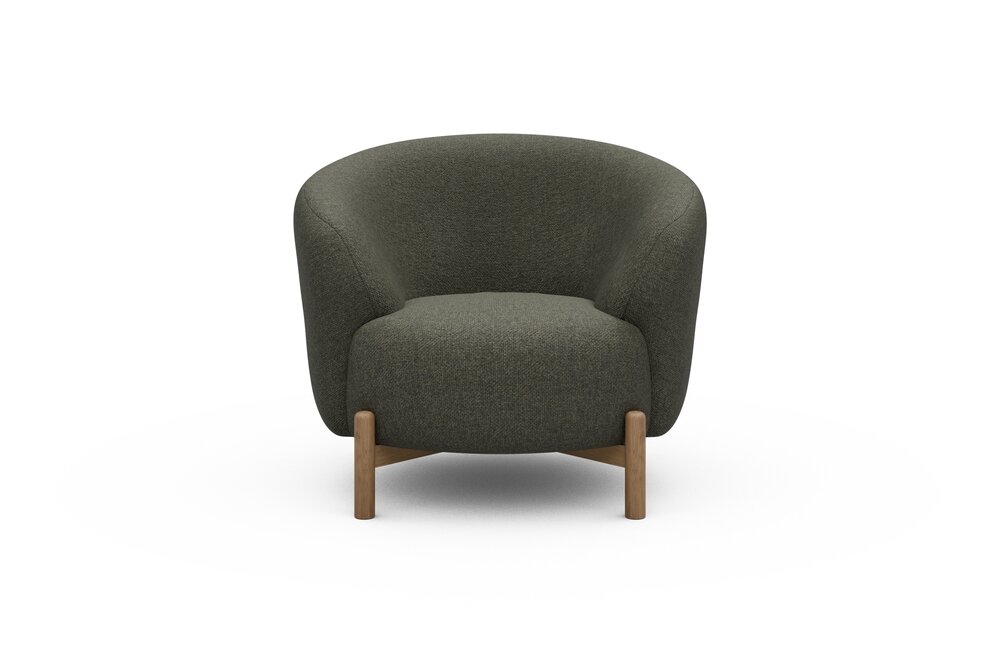 ScandinavianUpholstery Sessel Gran K450 PK2 335 Winter Moss Sama Oak, Lacquered - x-förmig ScandinavianUpholstery Sessel Gran K450 PK2 335 Winter Moss Sama Oak, Lacquered - x-förmig von scandinavianupholstery