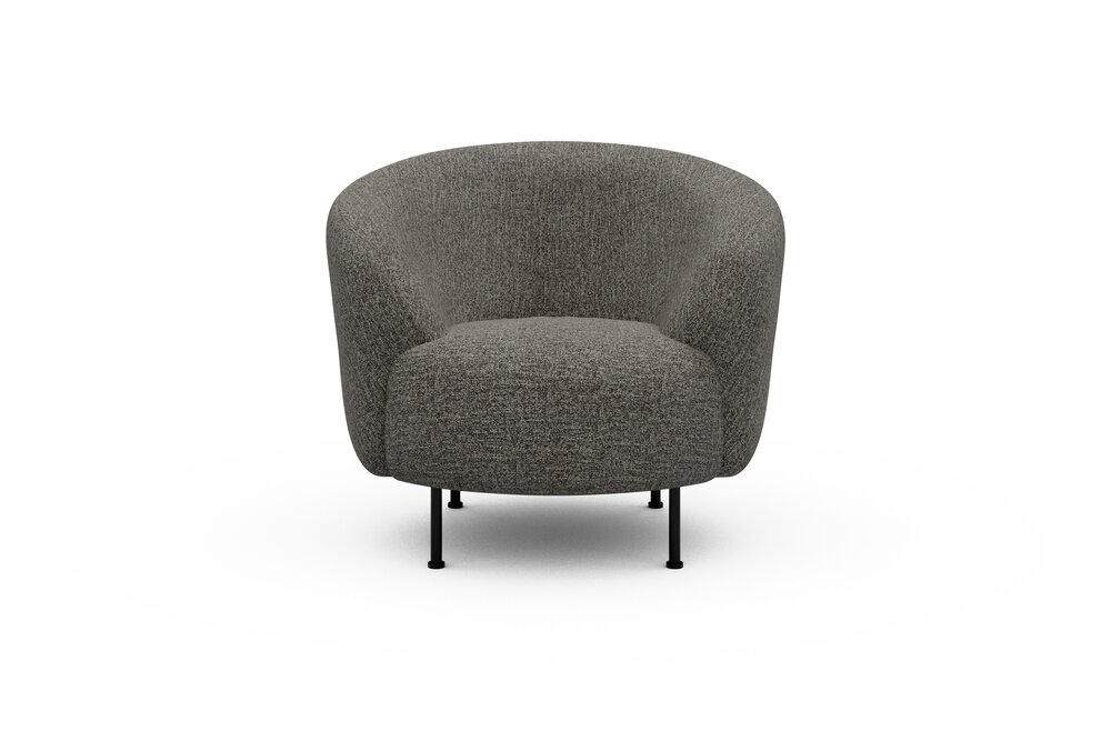 ScandinavianUpholstery Sessel Gran K450 PK6 771 Sepia Brown Carreno Metall, schwarz - runde Auflagefläche ScandinavianUpholstery Sessel Gran K450 PK6 771 Sepia Brown Carreno Metall, schwarz - runde Auflagefläche von scandinavianupholstery