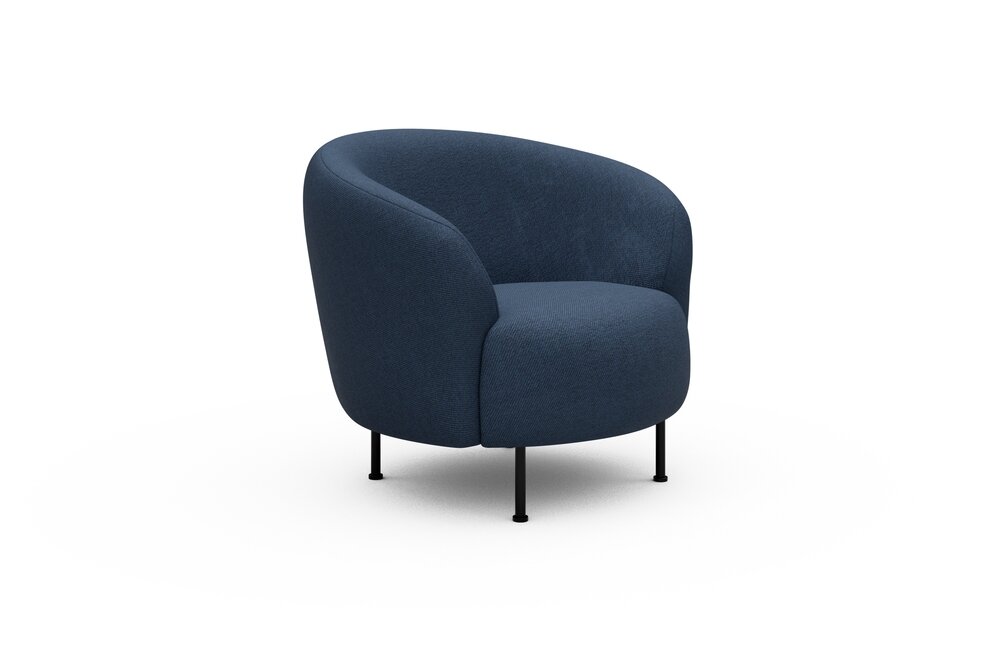 ScandinavianUpholstery Sessel Gran PK1 302 Blue Weda Metall, schwarz - runde Auflagefläche ScandinavianUpholstery Sessel Gran PK1 302 Blue Weda Metall, schwarz - runde Auflagefläche von scandinavianupholstery