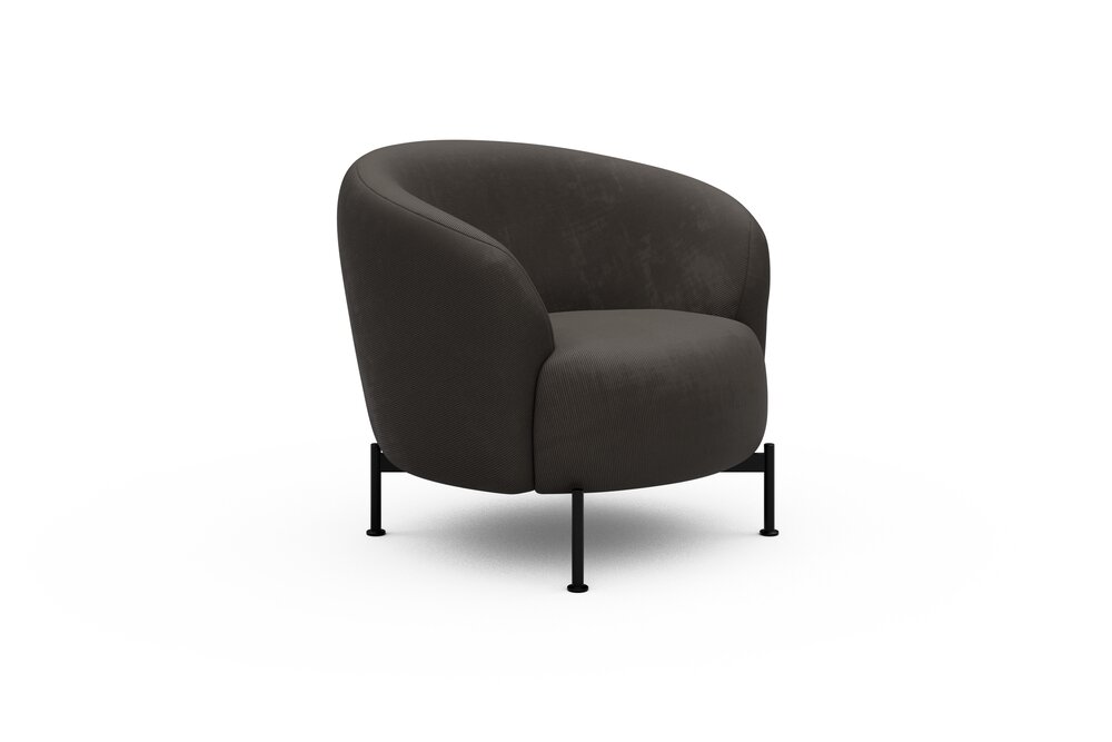ScandinavianUpholstery Sessel Gran PK2 307 Taupe Cordufine Metall, schwarz - x-förmige Auflagefläche ScandinavianUpholstery Sessel Gran PK2 307 Taupe Cordufine Metall, schwarz - x-förmige Auflagefläche von scandinavianupholstery