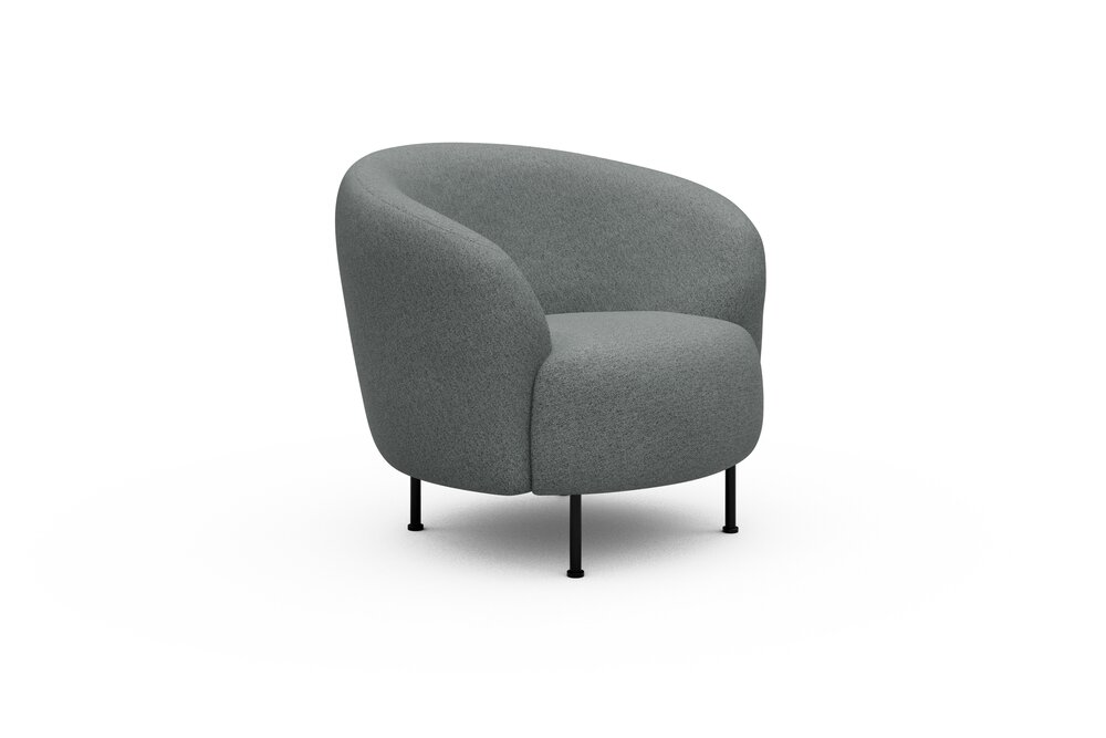 ScandinavianUpholstery Sessel Gran PK2 485 Soft Grey Denari Metall, schwarz - runde Auflagefläche ScandinavianUpholstery Sessel Gran PK2 485 Soft Grey Denari Metall, schwarz - runde Auflagefläche von scandinavianupholstery