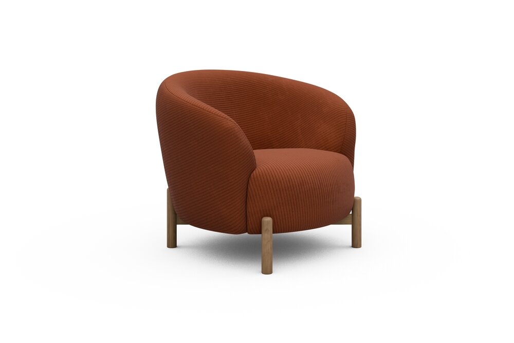 ScandinavianUpholstery Sessel Gran PK2 595 Burnt Orange Corduroy Oak, Lacquered - x-förmig ScandinavianUpholstery Sessel Gran PK2 595 Burnt Orange Corduroy Oak, Lacquered - x-förmig von scandinavianupholstery