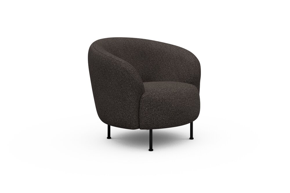 ScandinavianUpholstery Sessel Gran PK3 530 Taupe Brown Bouclé Metall, schwarz - runde Auflagefläche ScandinavianUpholstery Sessel Gran PK3 530 Taupe Brown Bouclé Metall, schwarz - runde Auflagefläche von scandinavianupholstery