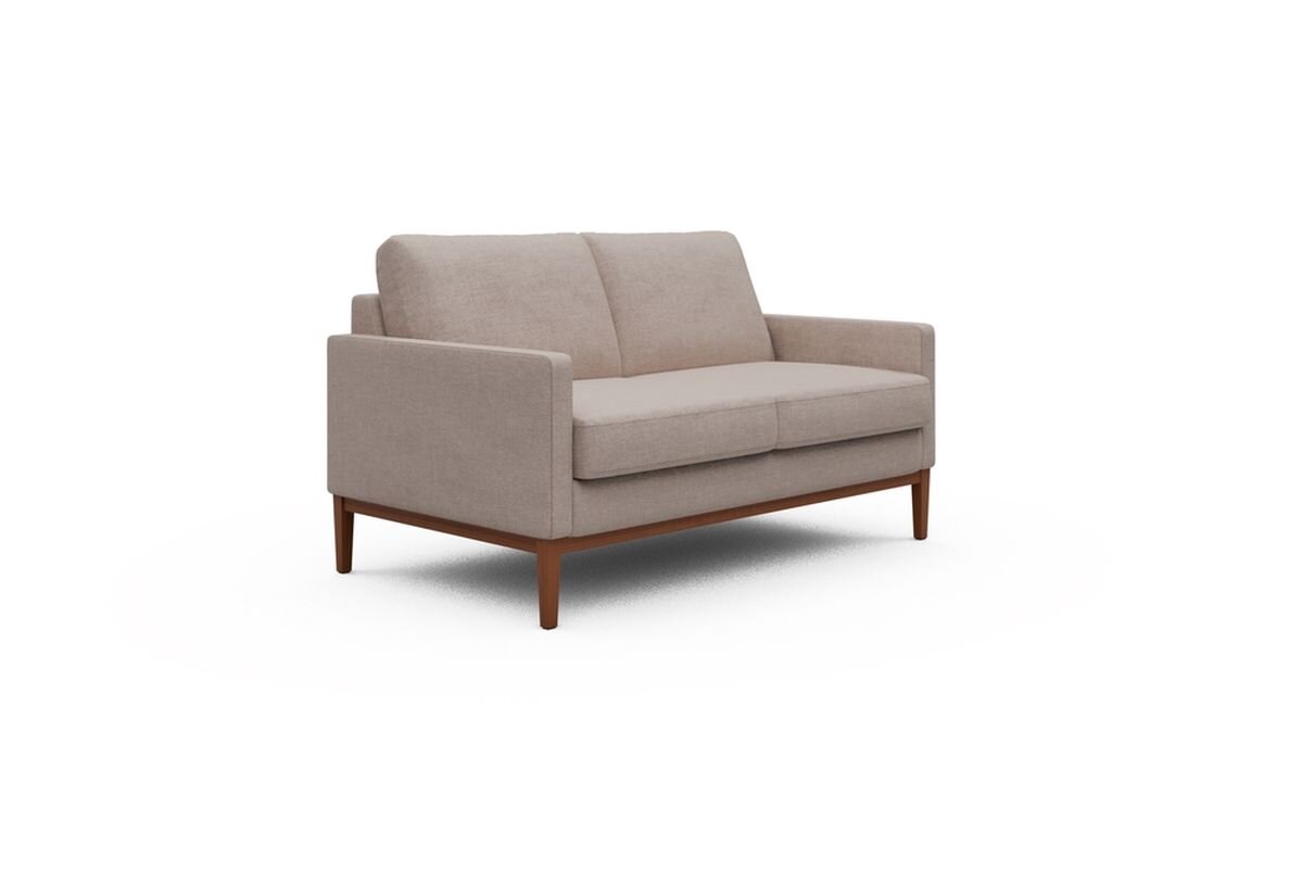 ScandinavianUpholstery Sofa Finn PK6 869 Deep Green Vanora Oak, Dark Stained 2-Sitzer von scandinavianupholstery