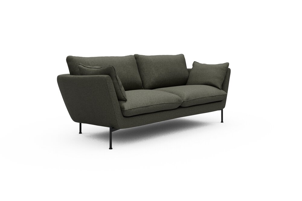 ScandinavianUpholstery Sofa Hasle K260 PK2 335 Winter Moss Sama Metall, Schwarz 2-Sitzer ScandinavianUpholstery Sofa Hasle K260 PK2 335 Winter Moss Sama Metall, Schwarz 2-Sitzer von scandinavianupholstery