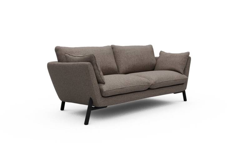 ScandinavianUpholstery Sofa Hasle K260 PK2 340 Stone Sama Oak, Black 3-Sitzer von scandinavianupholstery