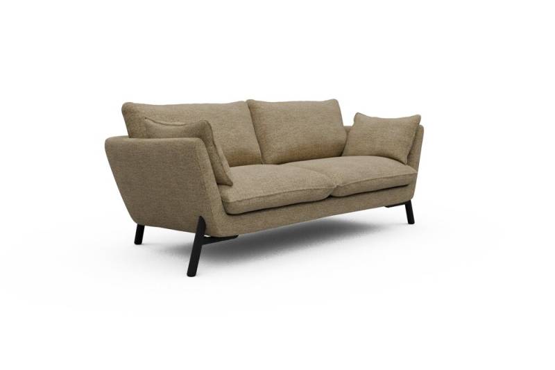 ScandinavianUpholstery Sofa Hasle K260 PK6 774 Sicilian Yellow Carreno Oak, Black 3-Sitzer von scandinavianupholstery
