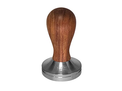 scarlet espresso | Tamper »Classic«, stilvoller Espresso-Stempel mit ergonomischem Griff aus Edelholz, für perfekten Espresso, Barista-Werkzeug (53 mm, Rosenholz) von scarlet bijoux