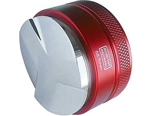 scarlet espresso | Distributor »Grande TRE«, gleichmäßige Verteilung von Kaffeepulver im Siebträger vor dem Tampen, Barista-Werkzeug, Einstellung von 5-13 mm (58,5 mm) von scarlet bijoux