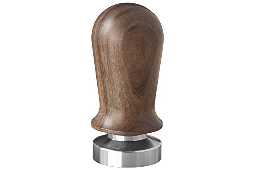 scarlet espresso | Tamper »Perfetto« für Barista; auf 35 lbs Anpressdruck kalibiriert; mit Alu- oder Edelholzgriff und Präzisions-Edelstahlbasis (Sandelholz - Braun, 41 mm) von scarlet bijoux