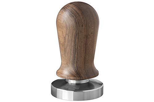 scarlet espresso | Tamper »Perfetto« für Barista; auf 35 lbs Anpressdruck kalibiriert; mit Alu- oder Edelholzgriff und Präzisions-Edelstahlbasis (Sandelholz - Braun, 53 mm) von scarlet bijoux