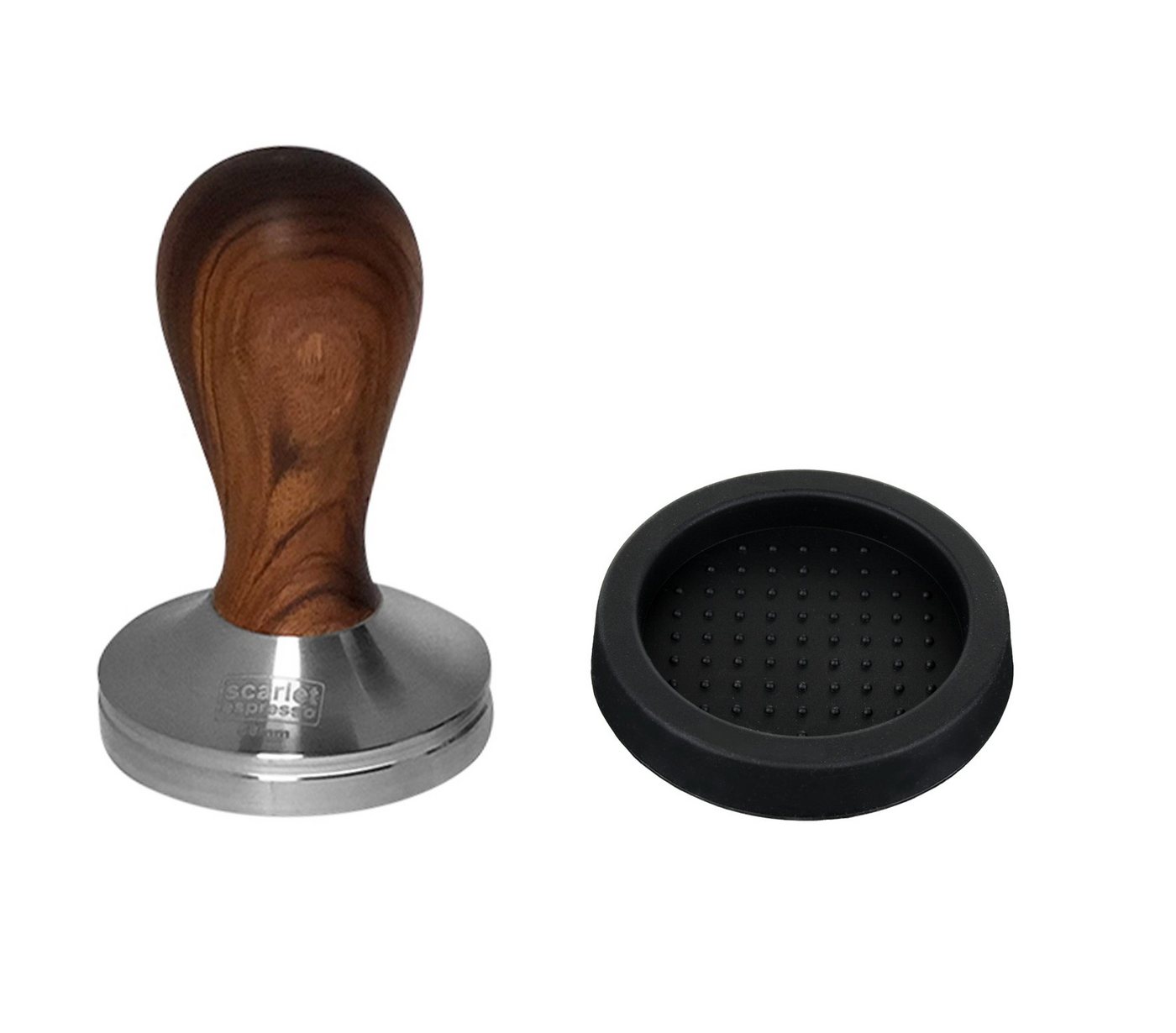 scarlet espresso Küchenmaschinen Zubehör-Set, Tamper »Classic«, stilvoller Espresso-Stempel mit ergonomischem Griff aus Edelholz, für perfekten Espresso, Barista-Werkzeug von scarlet espresso von scarlet espresso