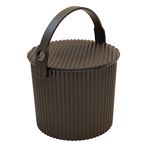 Hachiman Omnitool Mini-Eimer mit Deckel, 4 l, Schwarz von sceltevie