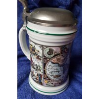 Bierkrug Mit Zinndeckel 1976 Rastal von schatzkistle