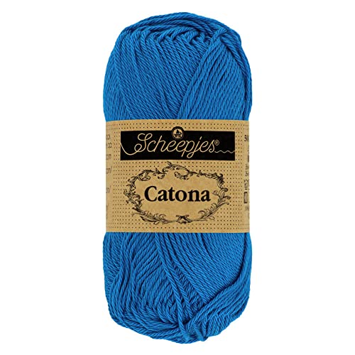 Scheepjes - Scheepjes 201 Elektrisch Blau Catona Garn - 1x50g von Scheepjes