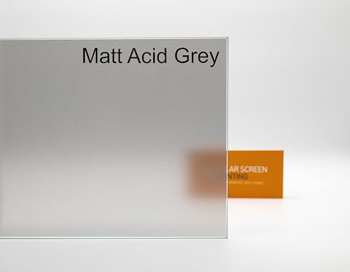 scheibentoenungPRO® Milchglas Fensterfolie - Blickdicht & selbstklebend - Sichtschutzfolie Bad - Glasfolie sattiniert Opal weiß Matt Acid Grey 61cm Rollenbreite Meterware - 1 STK. = 1 Meter von scheibentoenungPRO