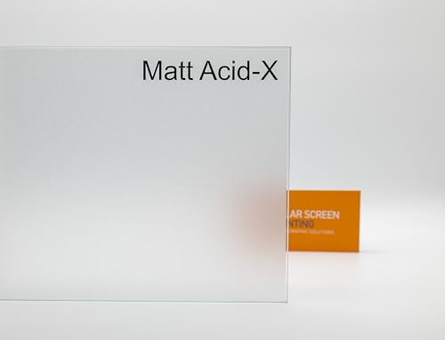 scheibentoenungPRO® Milchglas Fensterfolie - Blickdicht & selbstklebend - Sichtschutzfolie Bad - Glasfolie sattiniert Opal weiß Matt Acid-X 61cm Rollenbreite Meterware - 1 STK. = 1 Meter von scheibentoenungPRO