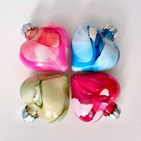 Handbemaltes Herz Ornament Bruchfeste Weihnachtsdekoration von schemata