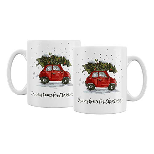 Glühwein-Becher/Tasse weiß 'Merry Christmas' /Weihnachtsmarkt-Tasse, Anzahl:10er Set von schenken-24