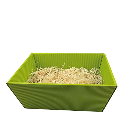 Oster-Nester/verschiedene Formen und Farben wählbar, Osternestform:Geschenkbox -grün-, Ostergras Farbe:Gras natur von schenken-24