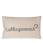 Verschiedene Kissen zur Auswahl/Wohnen/Wohndesign/Zuhause, Anzahl:1er Einzel, Kissen Auswahl:Lieblingsmensch Weiss von schenken-24