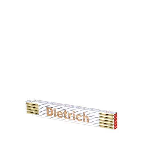 Zollstock mit Namens-Gravur zum auswählen/Name Lasergravur Geschenk Mann Vatertag Geburtstag, Zollstöcke Namen:Dietrich von schenken-24