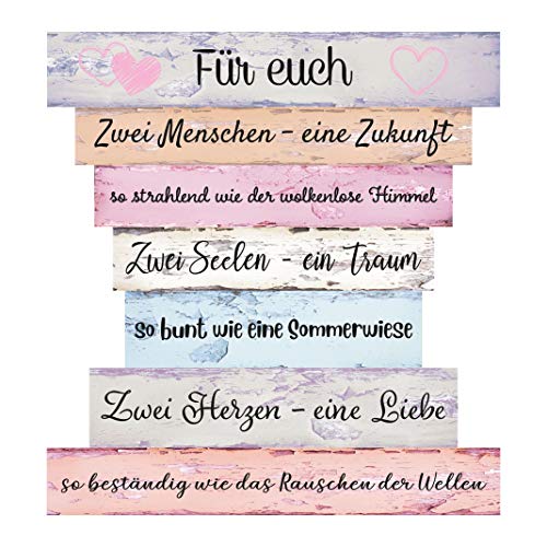 schenken-24 Familienschild/zur Auswahl/Bild/Lebenseinstellung/Plankenschild/Familie, Plankenschilder:Für Euch. von schenken-24